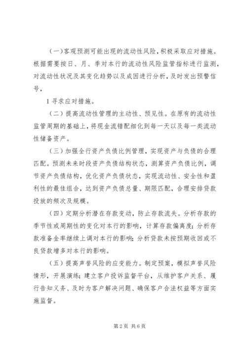 村镇银行流动性风险应急计划 (3).docx