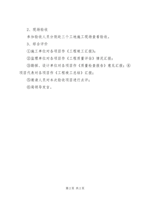 竣工验收会议议程安排.docx