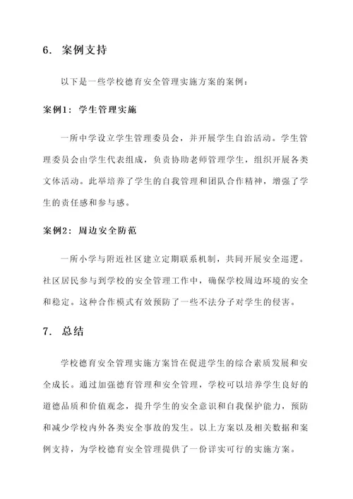 学校德育安全管理实施方案