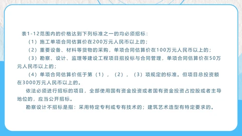 建设工程招投标与合同管理PPT模板