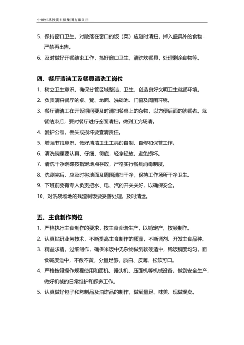 集团食堂、酒店规章制度.docx