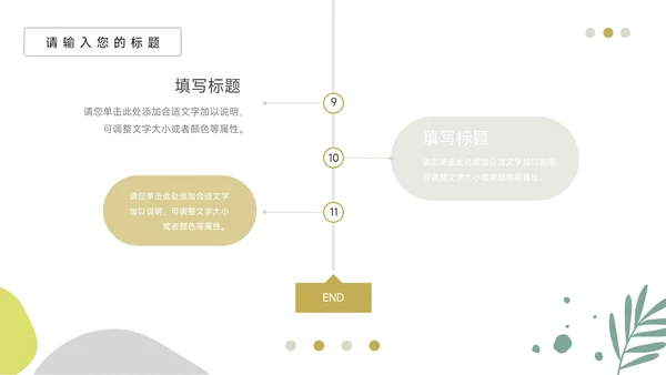 绿色植系文艺风简约学习汇报PPT模板