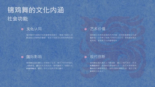 蓝色简约纹样非遗苗族文化介绍PPT模板