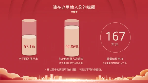 红色企业年会总结模板