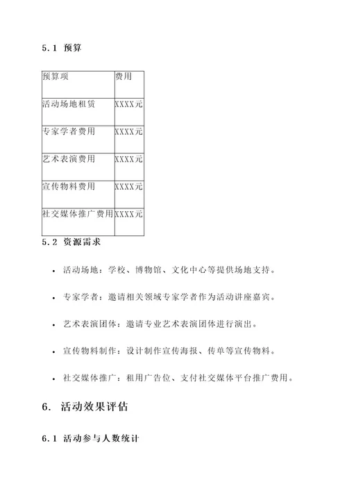 红因传承活动策划案