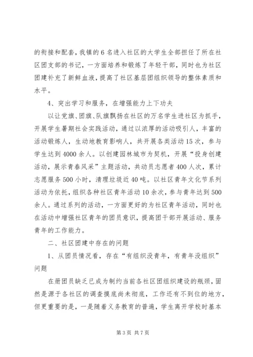 加强社区团组织建设的调研和思考.docx