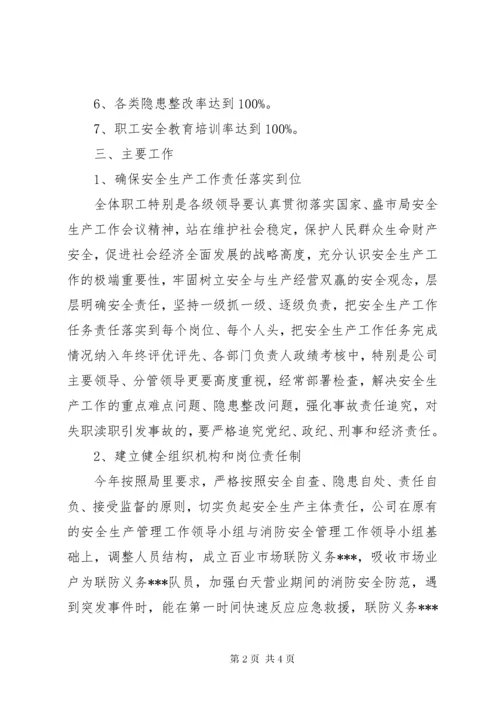 公司安全生产管理工作计划.docx