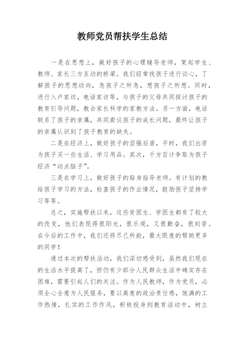教师党员帮扶学生总结.docx