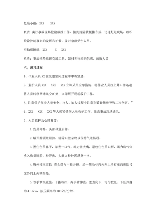 2023年受限空间作业应急预案及演练流程.docx