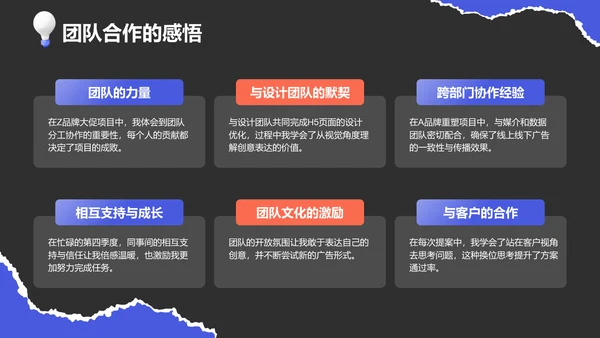 紫色创意风广告人通用年终述职汇报PPT模板