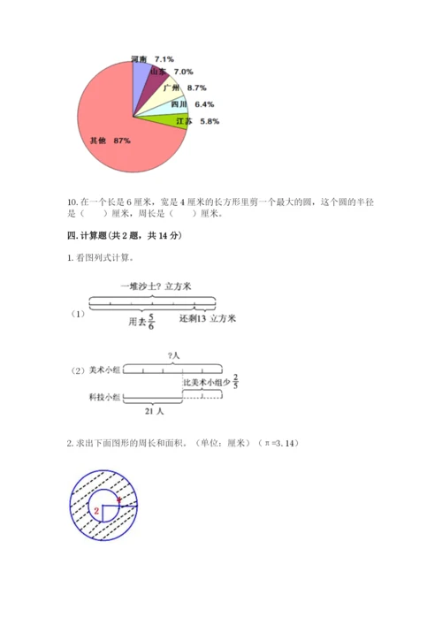 人教版六年级上册数学期末测试卷含完整答案【有一套】.docx