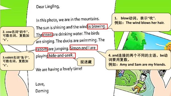 Module3 Unit2 The cows are drinking water 课件(共31张P