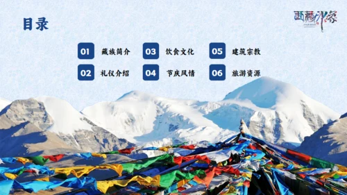 西藏印象通用PPT模板