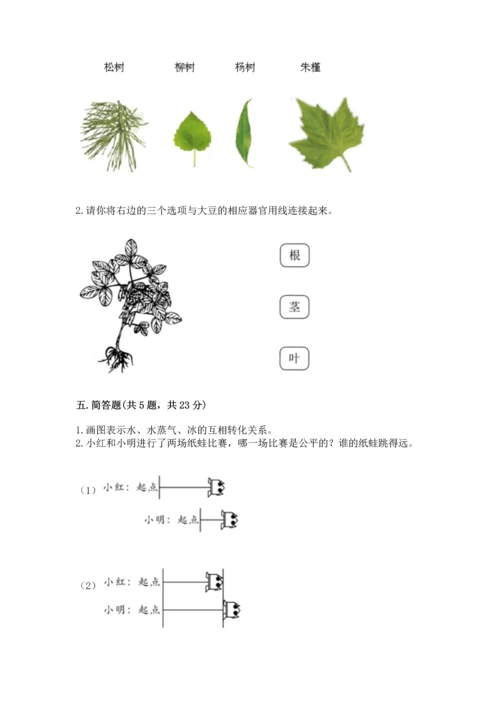 教科版一年级上册科学期末测试卷附参考答案（轻巧夺冠）.docx