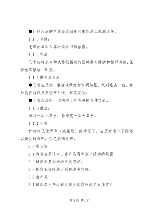 各部门职责及权限 (2).docx