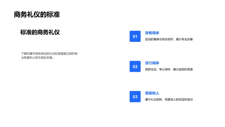 商务礼仪技巧培训