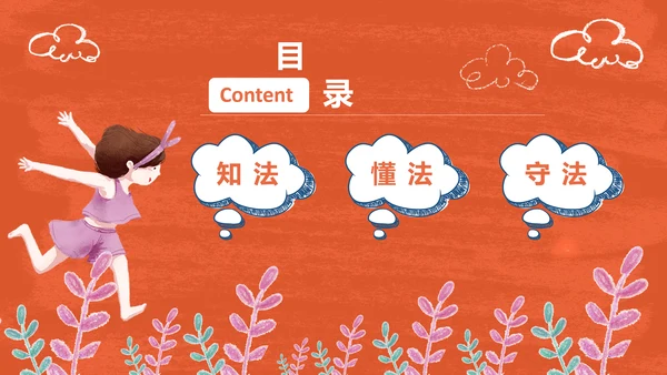 小学生法制教育知识PPT小天使课件