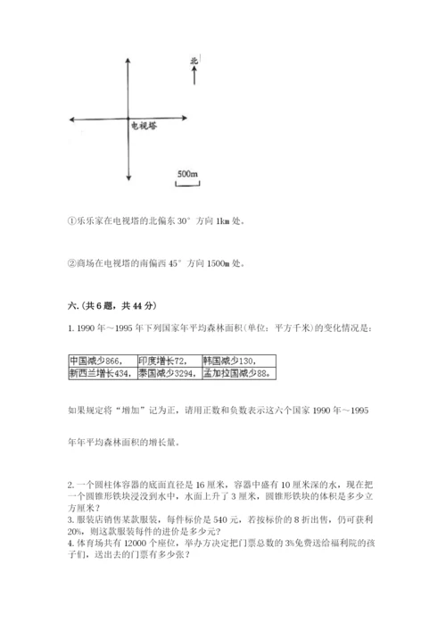 黑龙江【小升初】2023年小升初数学试卷完整答案.docx
