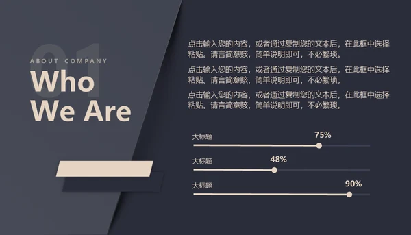 黑金创业融资商业计划书通用PPT母版