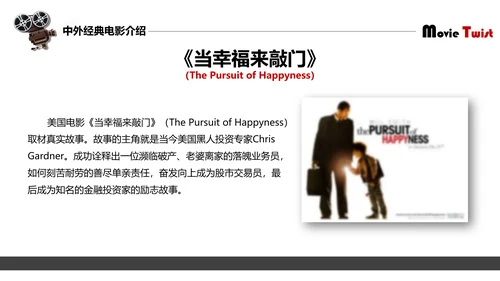 中外经典电影介绍电影之旅PPT模板