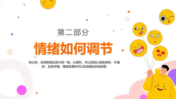 学会调节情绪《读书分享》PPT模板