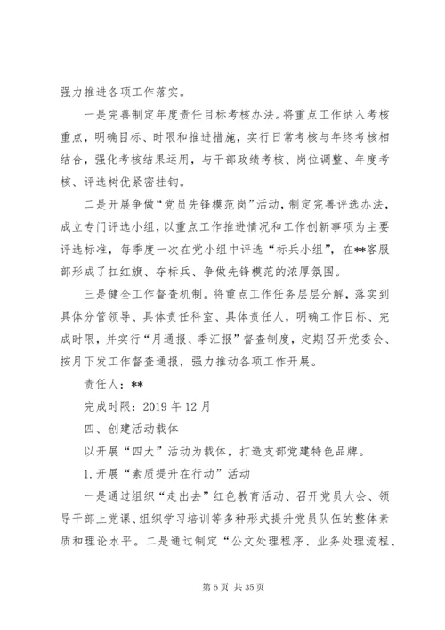 公司党支部党建品牌创建实施方案.docx