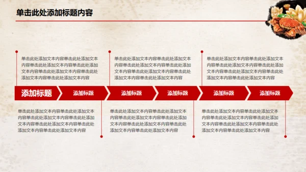 中国风大闸蟹养殖美食餐饮宣传通用PPT模板