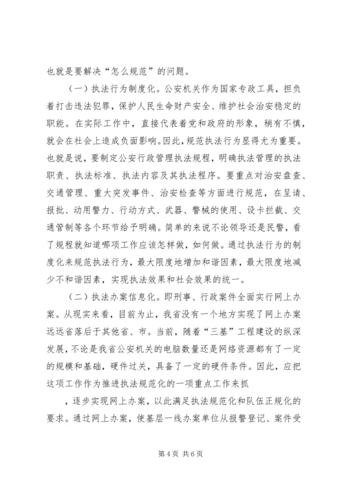 公安执法规范化建设的几点思考 (4).docx