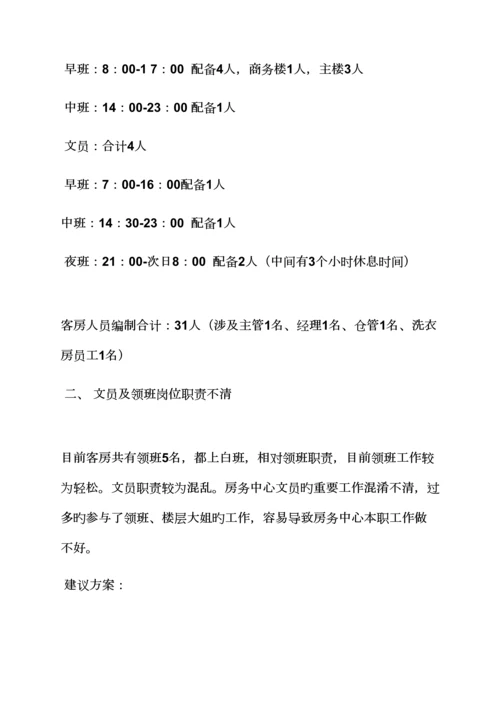 活动专题方案之连锁酒店客房部整改专题方案.docx