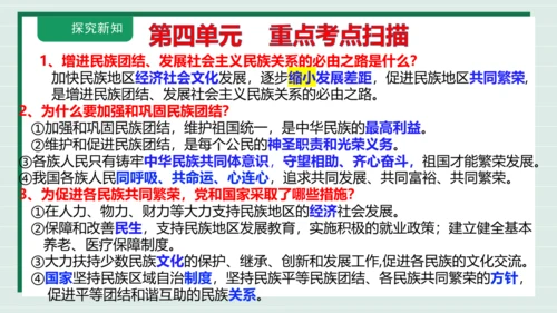 九上道法第四单元《和谐与梦想》复习课件2024 