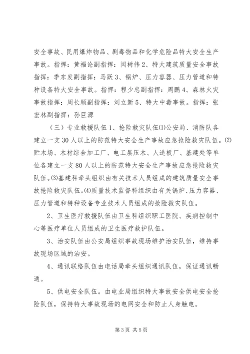 苇河林业局特大安全生产事故应急救援预案.docx