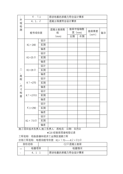 电缆沟施工表格-Microsoft-Office-Word--文档