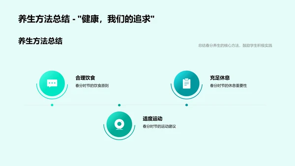 春分健康养生课PPT模板