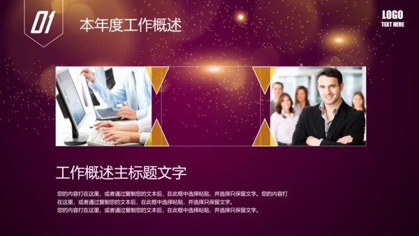 唯美2016年商务工作总结述职报告PPT