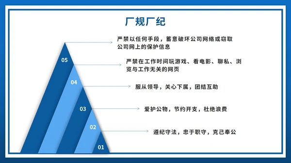 蓝色人事行政管理制度培训PPT模板