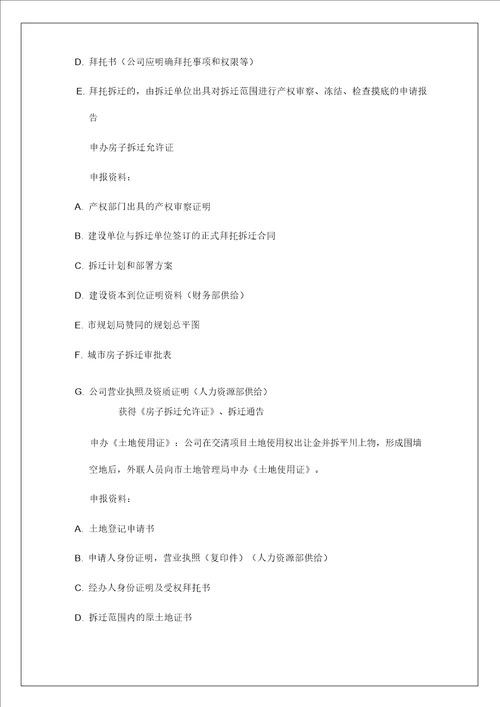 企业公司项目办法报建审批管理程序课件相关资料