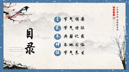 小寒时节通用PPT模板