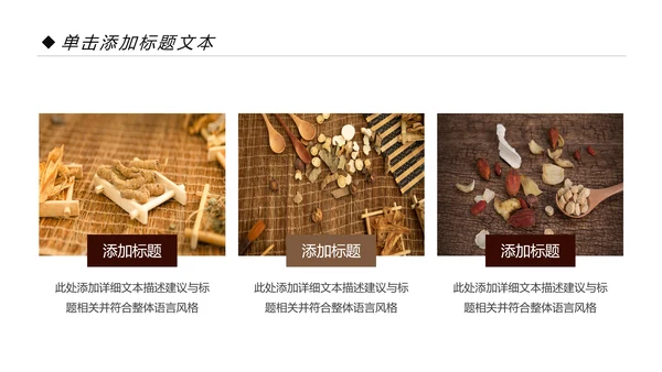 中国风中医文化中医药材养生补药PPT模板