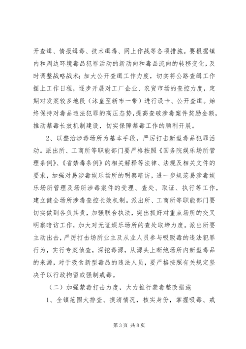 镇禁毒重点整治工作方案.docx