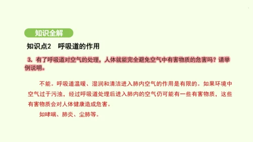 第四单元-第三章-第一节-呼吸道对空气的处理课件-2024-2025学年七年级生物下学期人教版(20