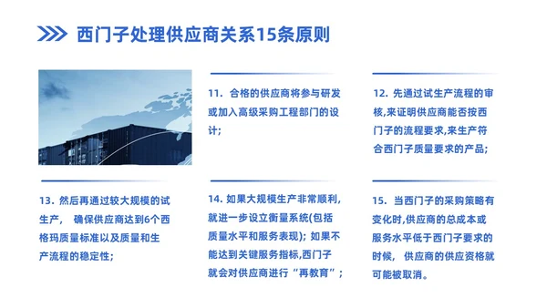 蓝色商务风企业实拍PPT模板供应商关系管理