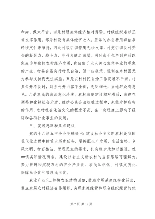 乡镇城镇建设调研报告.docx