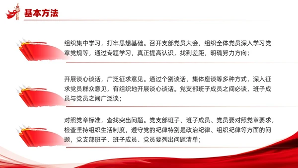 党支部组织生活会工作流程PPT党建