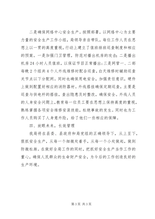 县文广局安全生产情况汇报材料 (5).docx