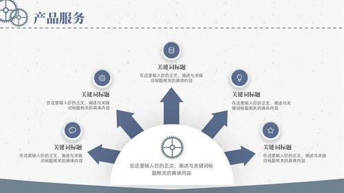 微立体简约生产部门年终总结汇报