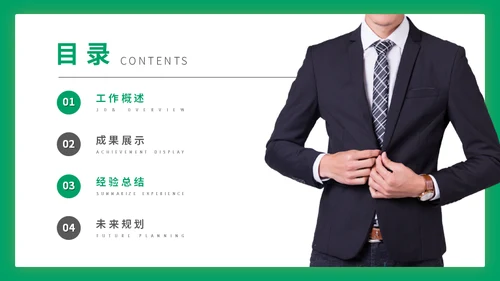 职位竞选职业经理人通用PPT模板