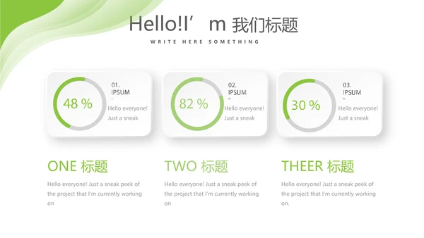 绿色清新简约大方医药代表工作汇报动态PPT