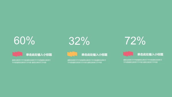 绿色卡通风教学PPT模板