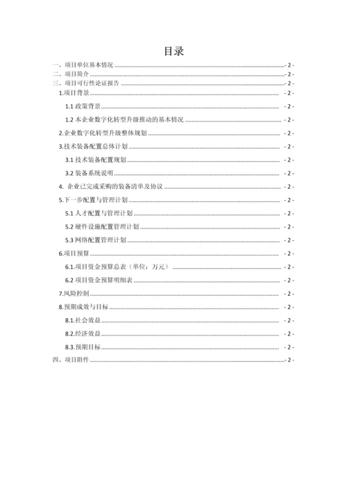 数字化转型升级技术装备配置优化项目申报书.docx