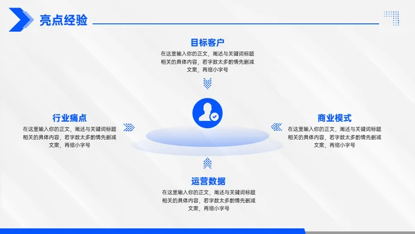 年终总结大气蓝色商务通用PPT模板